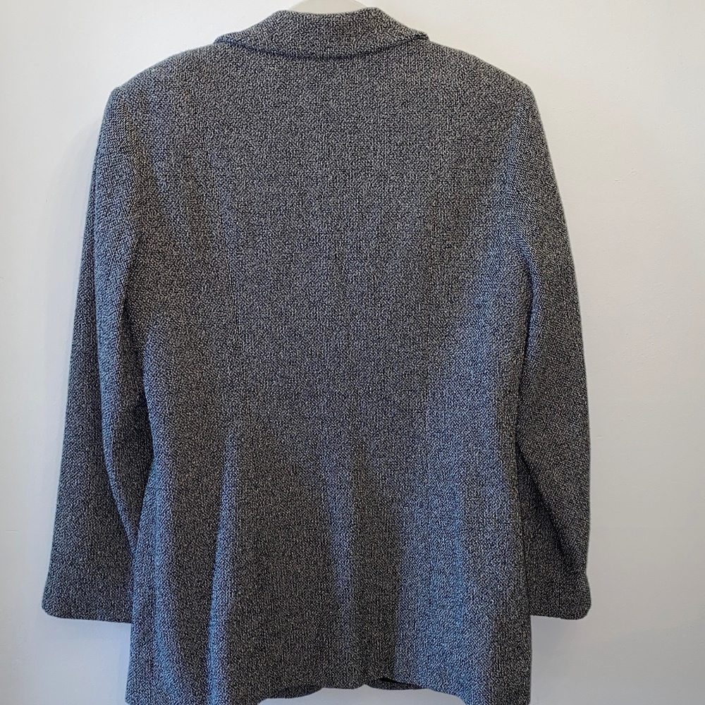 J. Jill Grey Cotton blend Coat fully lined - Picture 4 of 4